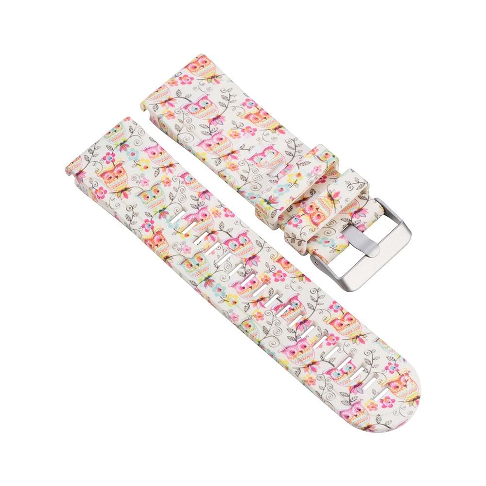 For Garmin Fenix 5X  / Fenix3 / Fenix3 HR Silicone Replacement Wrist Strap Watchband (Owls)