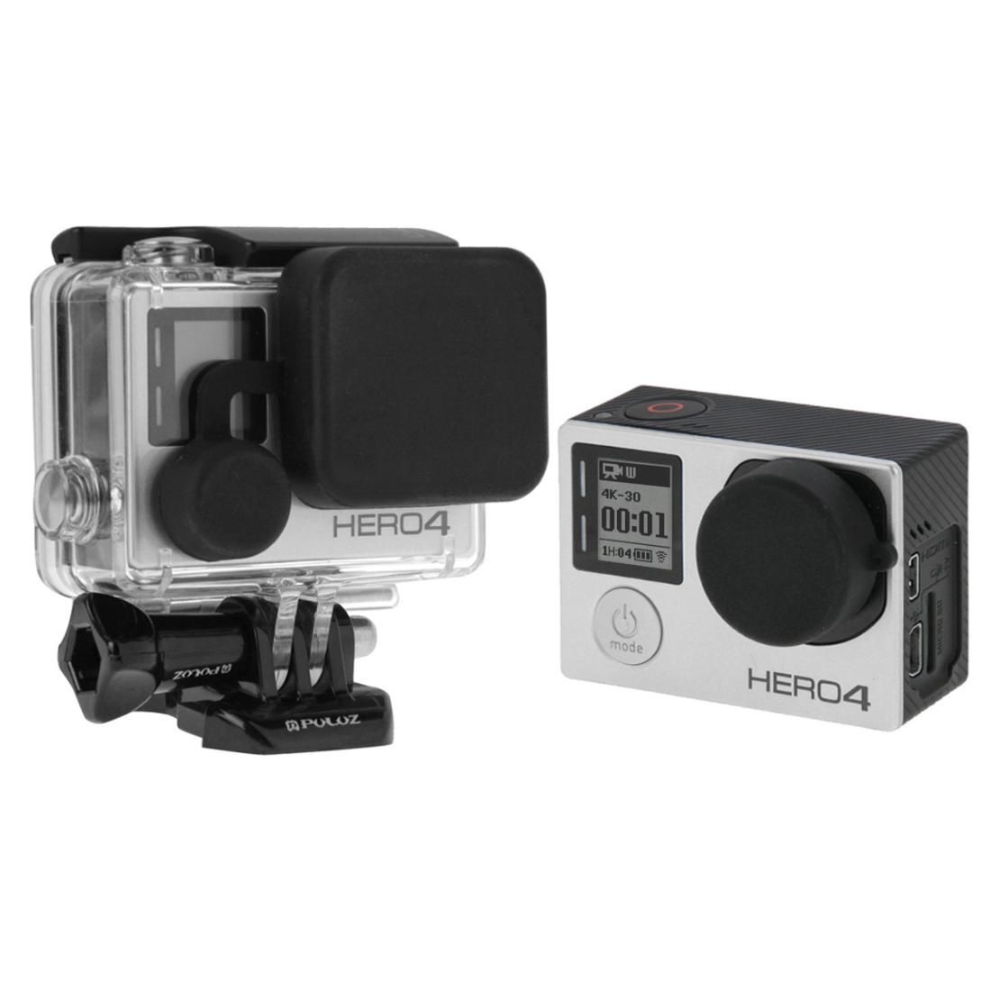 PULUZ Protective Camera Lens Cap + Housing Case Cover Set for GoPro HERO4 /3+ /3
