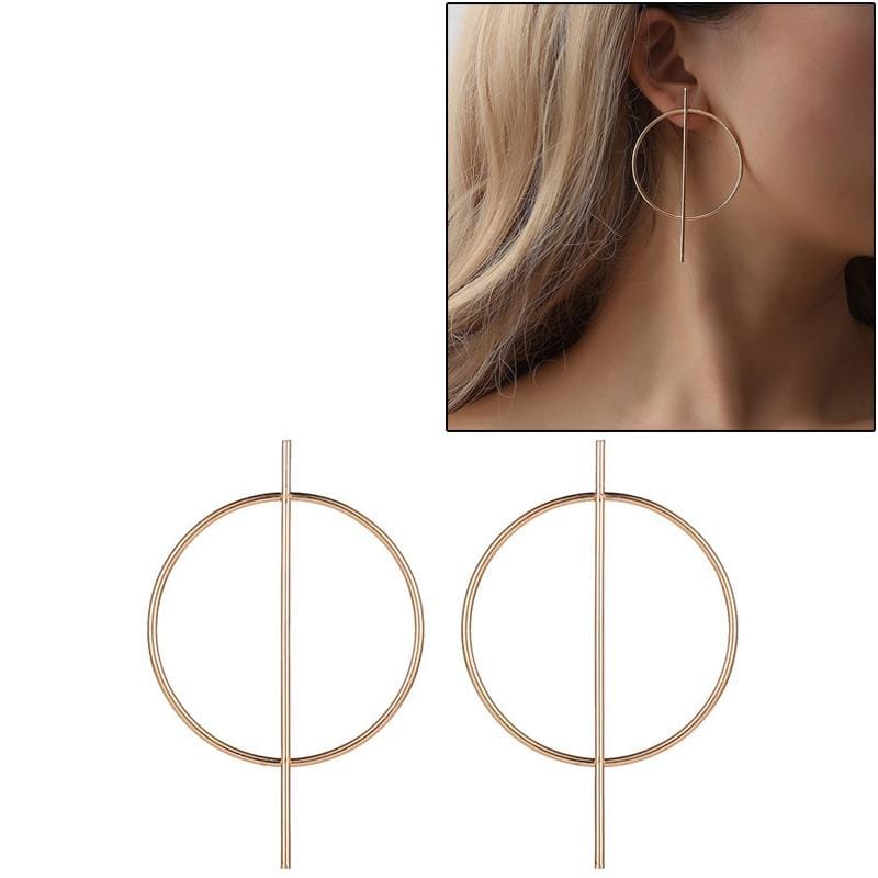 Hoop Punk Style Women Party Jewelry Accessories (Gold)