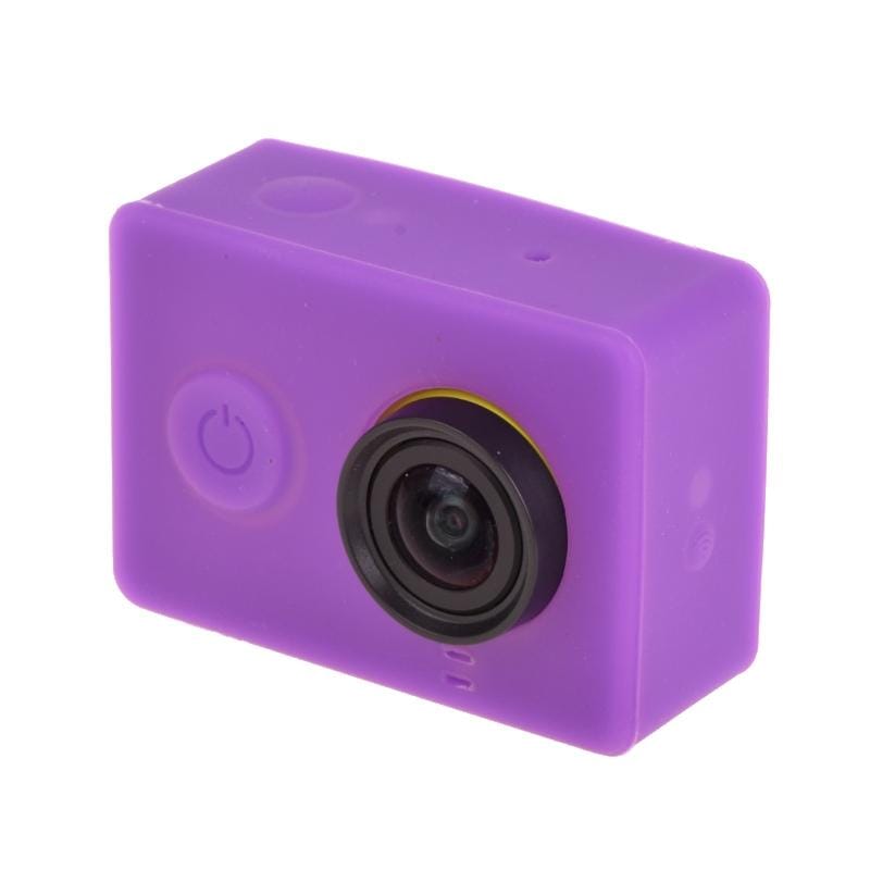 Silicone Gel Protective Case for Xiaomi Yi Sport Camera (Purple)
