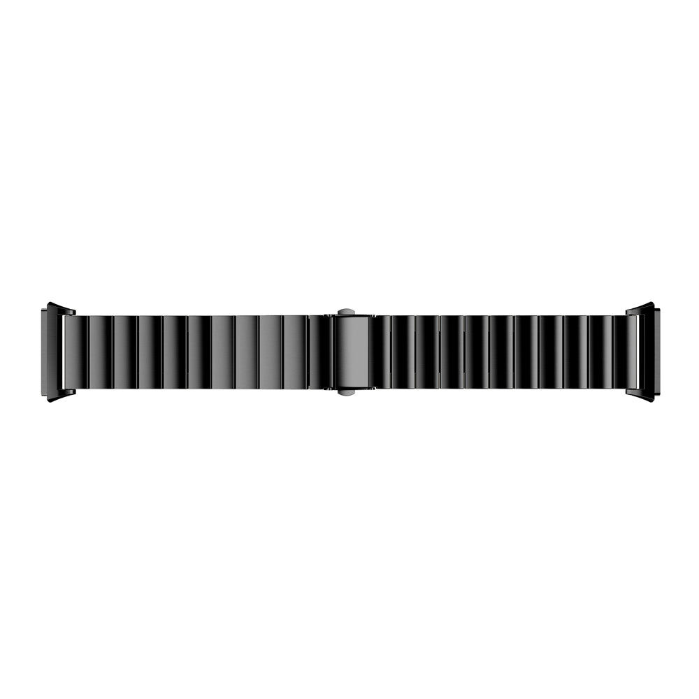 316 Stainless Steel Solid Chain Watch Strap Replacement for Fibit Ionic - Black
