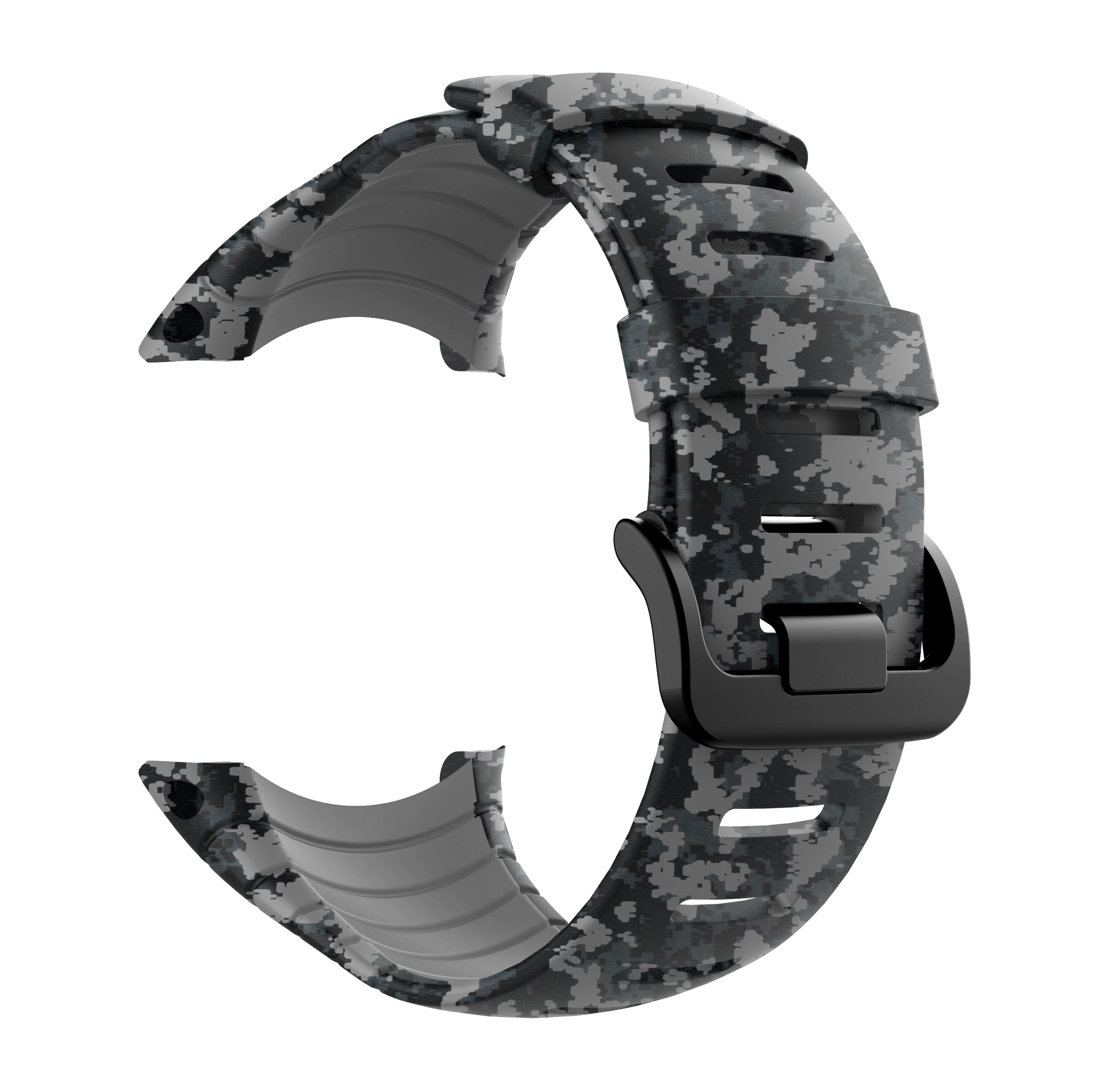 Camouflage Silicone Smart Watch Band for Suunto Core - Grey