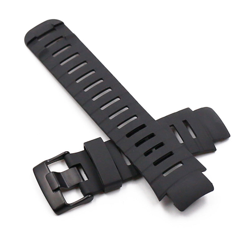 Silicone Wrist Strap Smart Watch Band Replacement for SUUNTO X-LANDER - Black