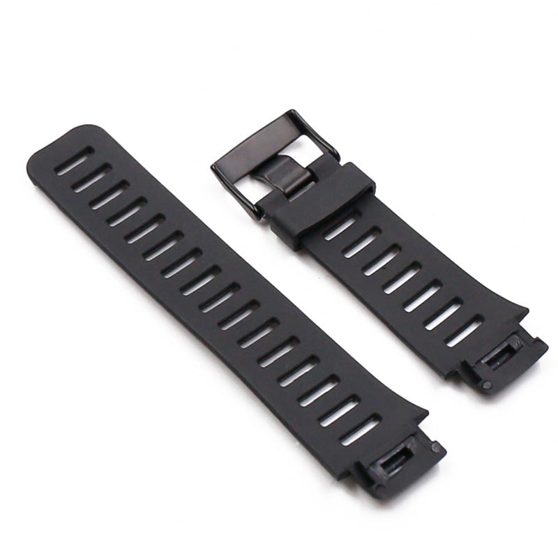 Silicone Wrist Strap Smart Watch Band Replacement for SUUNTO X-LANDER - Black