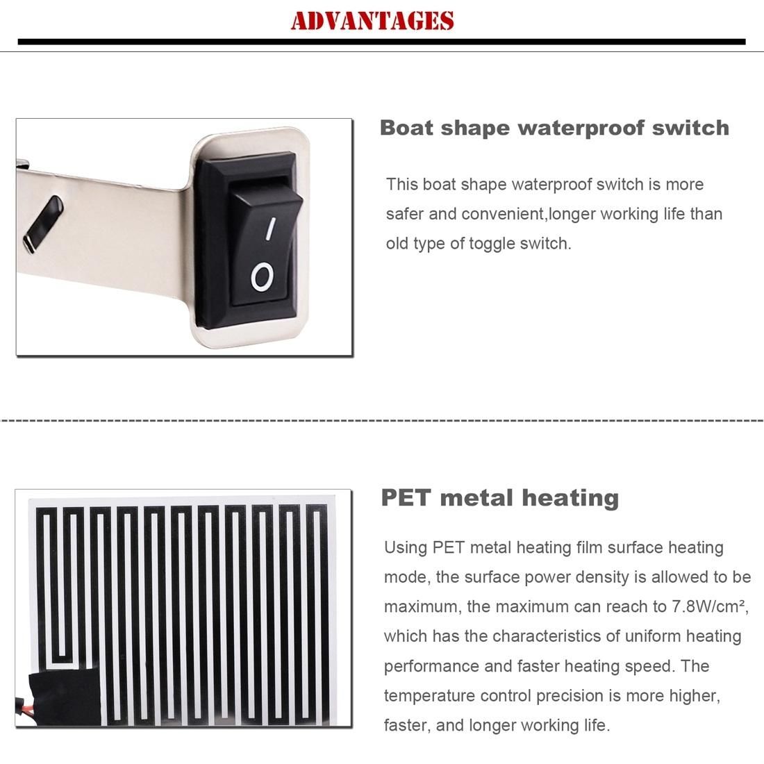 CS-054B1 Third Generation Motorcycle Modified Electric Heating Hand Cover Heated Grip Handlebar