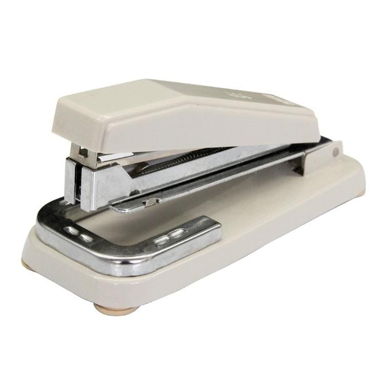 2 PCS Deli 0414 Stapler Portable Rotatable Stapler 0012 Staple Nail (White)