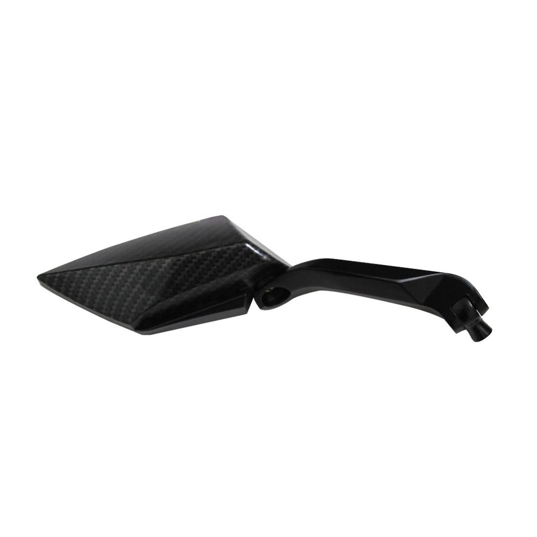 2 PCS Motorcycle Universal ABS Shell Holder Rhombus Shape Rear VIew Mirror