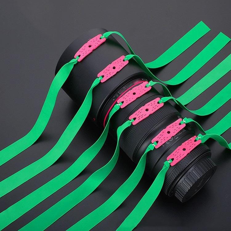 10 PCS Long Pull Model Prey Flat Rubber Band Special Saspi Slingshot Accessories, Color:Thickness 0.6mm Green