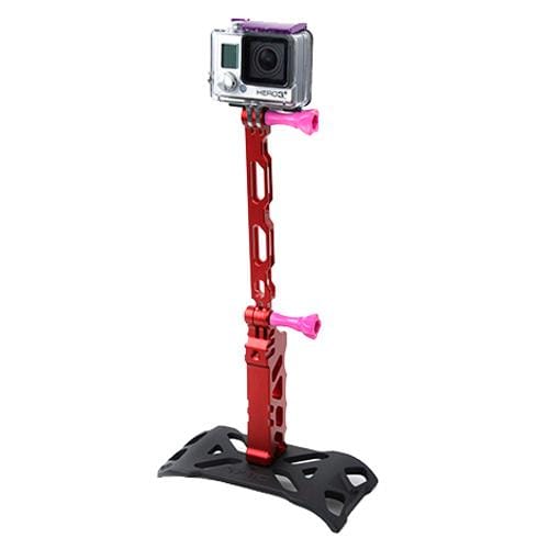 TMC HR167 Grip + Extender Set for GoPro HERO6 /5 /5 Session /4 Session /4 /3+ /3 /2 /1, Xiaoyi and Other Action Cameras, iPhone 5 / iPhone 4 / Samsung S4 (Red)