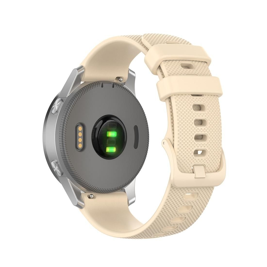 For Garmin Silicone Smart Watch Replacement Strap Wristband, Size:22mm Universal (Cream Color)