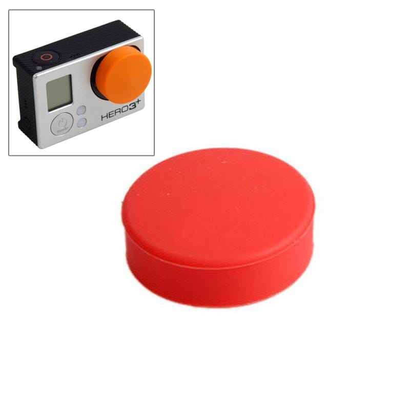 TMC Round Shape Silicone Cap for GoPro Hero 4 / 3+ (Red)