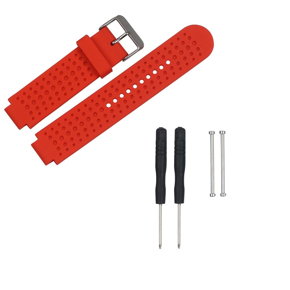 For Garmin Forerunner 620 Solid Color Replacement Wrist Strap Watchband (Red)
