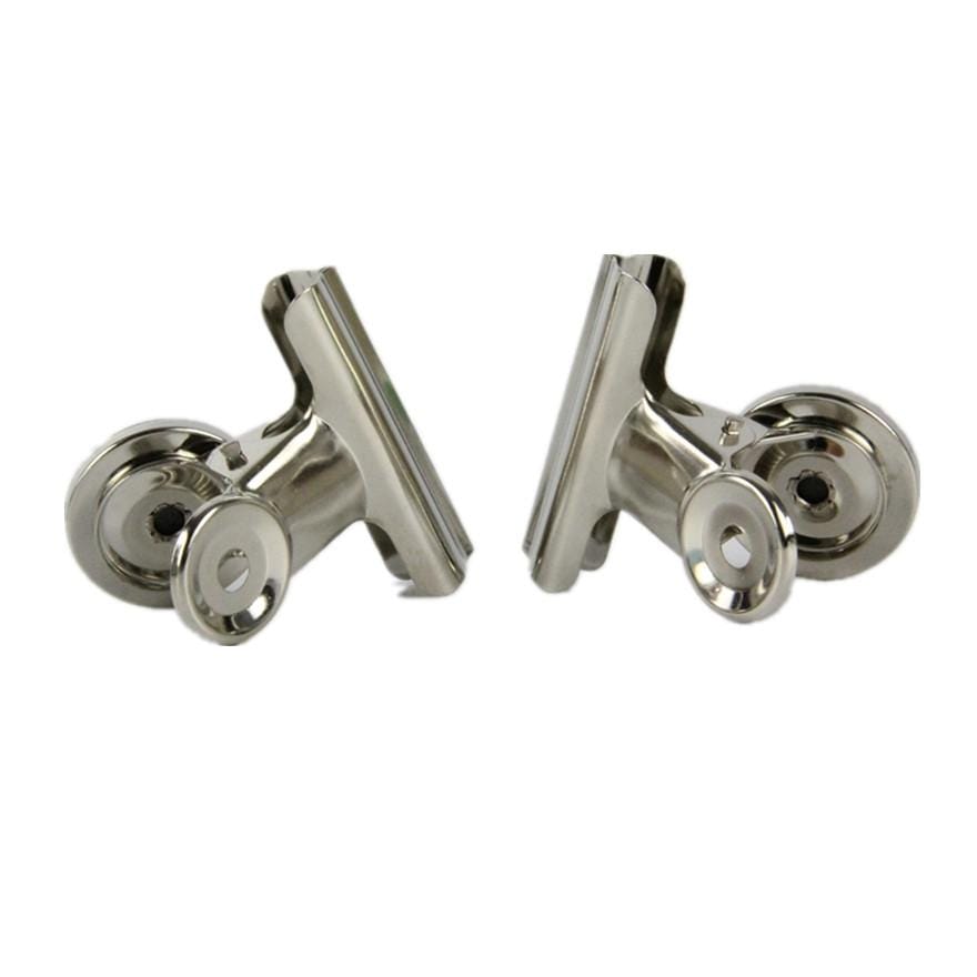 20 PCS Stainless Steel Round Head Clip Paper Clip Office Folder Refrigerator Wall Memo Clip