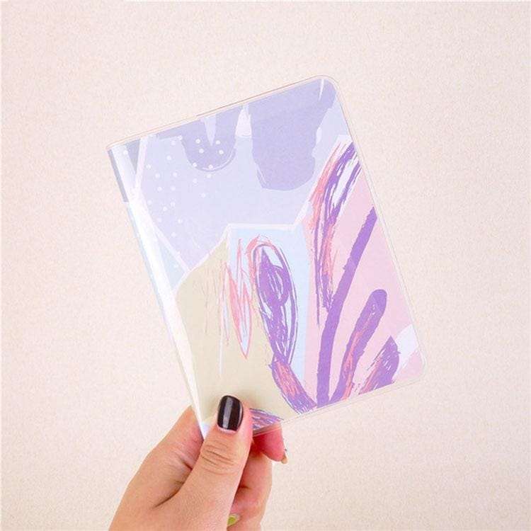PVC Notepad Color Inner Page Week Plan A6 Pocket Hand Ledger (Pink Floral)
