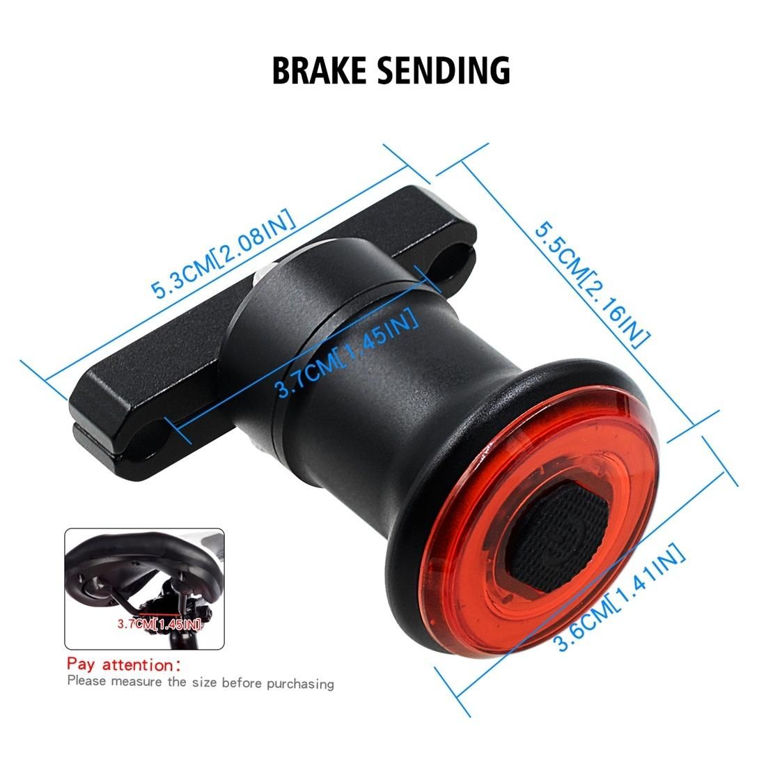 CS-877A1 Bicycle Mountain Bike Intelligent Induction Brake Warning Light Taillight