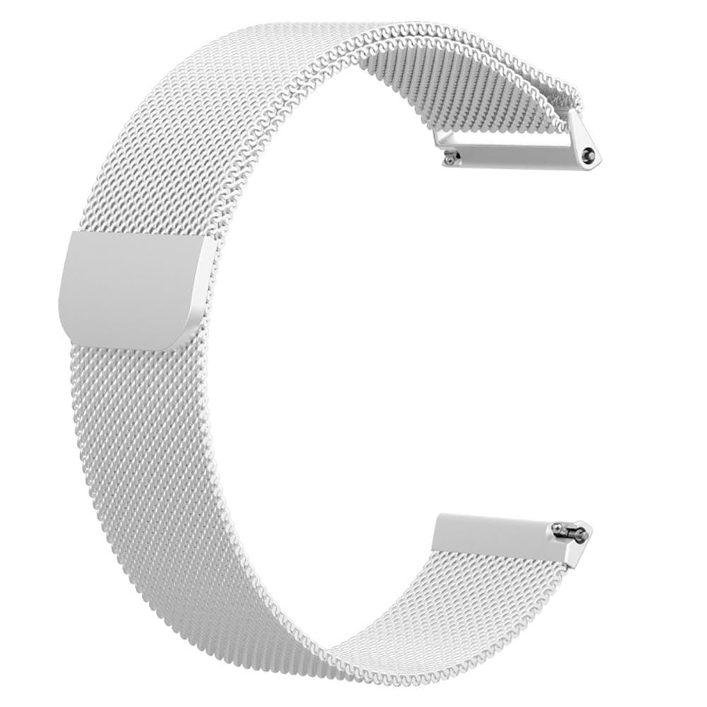 For Fitbit Versa Milanese Replacement Wrist Strap Watchband, Size:S (Silver)