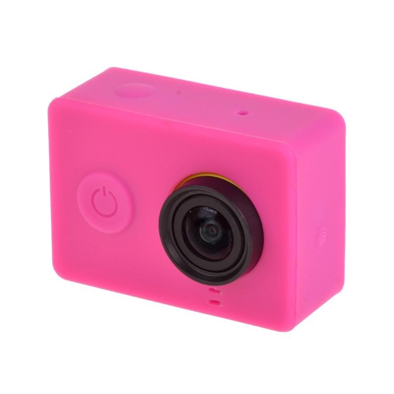 Silicone Gel Protective Case for Xiaomi Yi Sport Camera (Magenta)