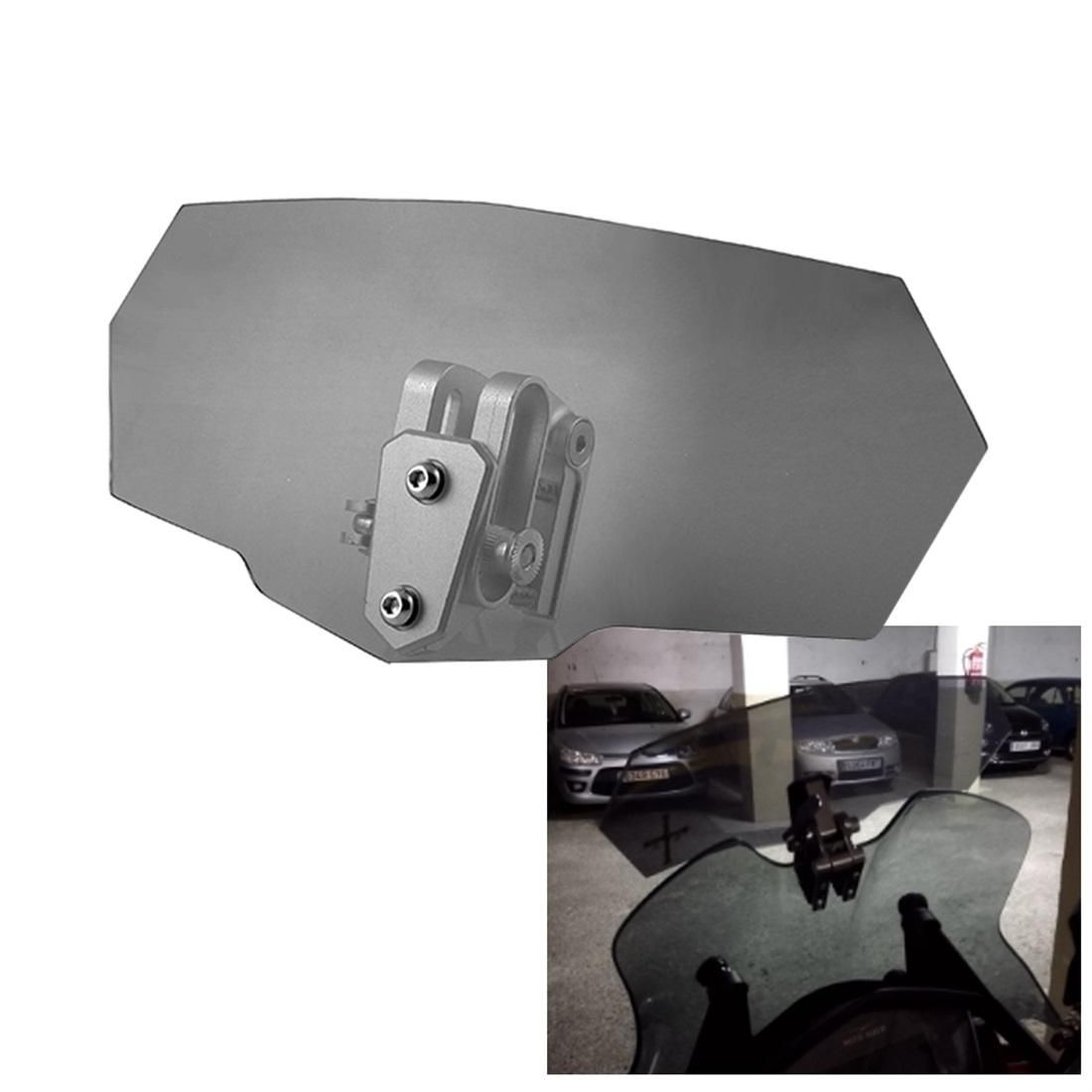MB-WE024 Universal Motorcycle Modified Acrylic Heightened Windshield (Black)