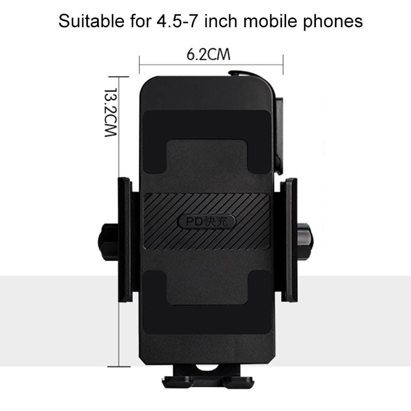 Portable Motorcycle QC3.0 USB Charger Mobile Phone Holder