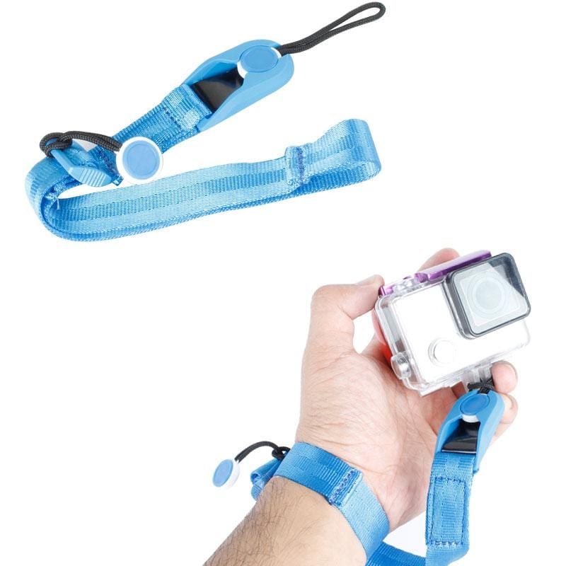 TMC CA003 Quick Release Camera Cuff Wrist Strap for GoPro  NEW HERO /HERO6   /5 /5 Session /4 Session /4 /3+ /3 /2 /1 Xiaoyi and Other Action Cameras, Max Length: 22cm (Blue)