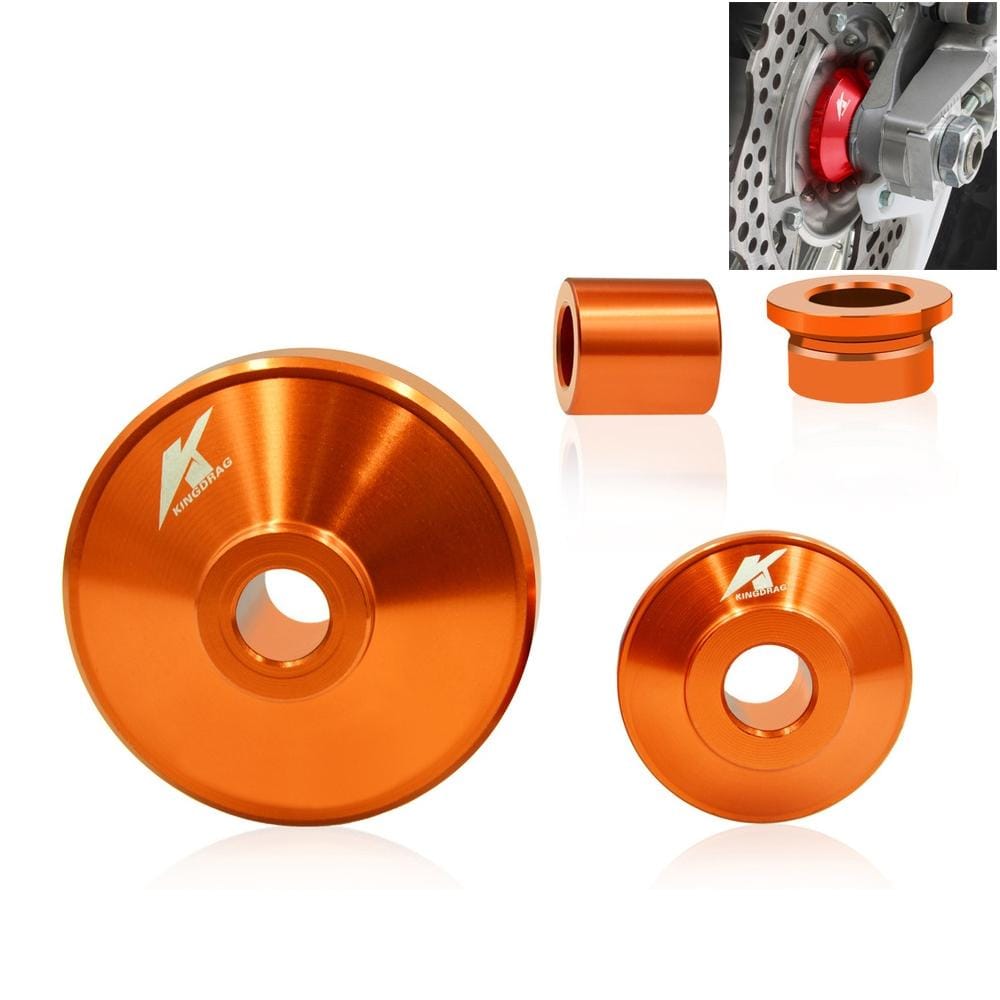 4 in 1 Motorcycle Modification Accessories Aluminum Alloy Hub Cove Set (Orange)