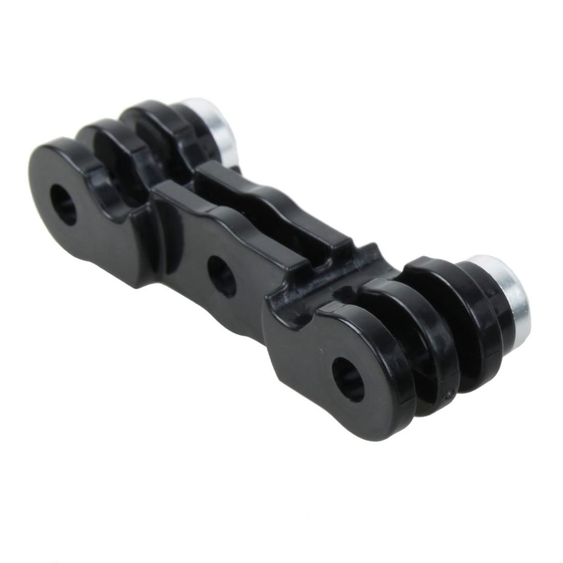 TMC HR385 Double GoPro / GoPro LED Connection Mount  for GoPro  NEW HERO /HERO6   /5 /5 Session /4 Session /4 /3+ /3 /2 /1, Xiaoyi and Other Action Cameras (Black)
