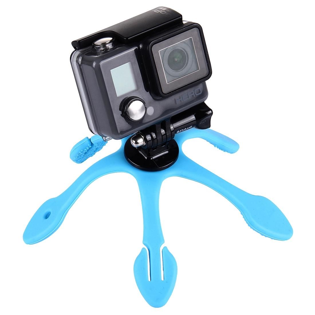 Portable Mini Flexible Octopus Camera Tripod Mount Phone Stand Holder (Blue)