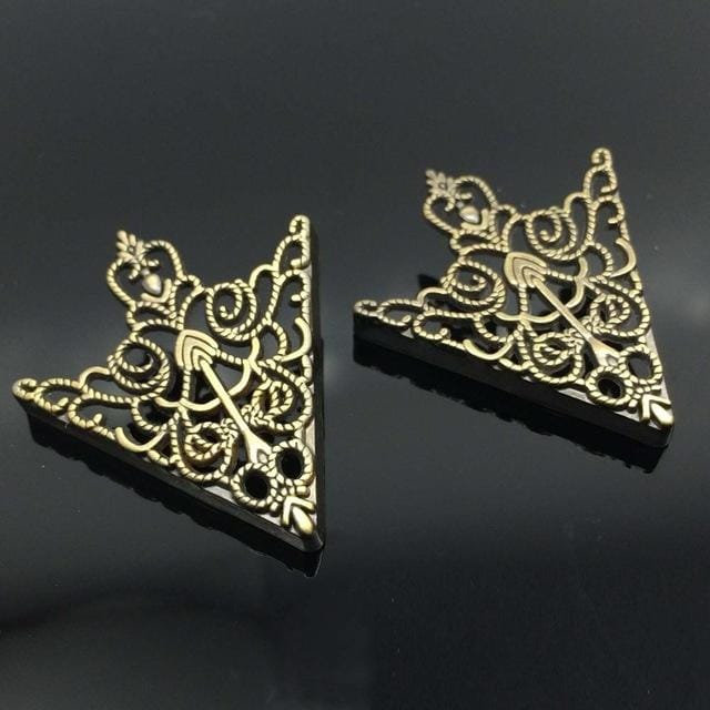 Crown Openwork Collar Buckle Vintage Collar Clamp jewelry (Ancient Bronze)