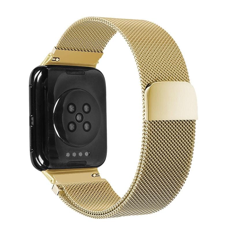 For OPPO Watch 41MM Smart Watch Milanese Stainless Steel Metal Strap (Gold)