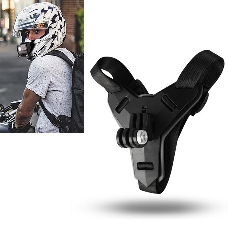 Helmet Belt Mount for GoPro HERO9 Black / HERO8 Black /7 /6 /5 /5 Session /4 Session /4 /3+ /3 /2 /1, Xiaoyi and Other Action Cameras (Black)