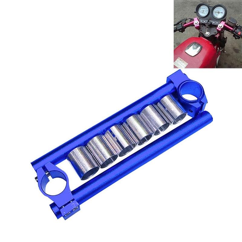 Motorcycle Modification Accessories CNC Handle Bar Grips Set (Blue)