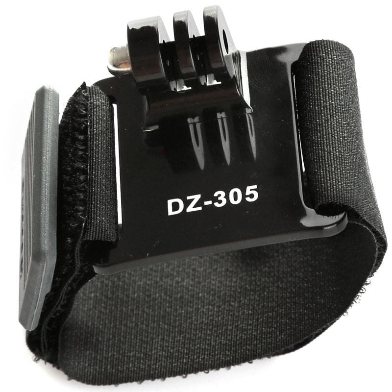 Dazzne DZ-305 Sports Diving Wrist Strap Mount + Adjustable Elastic Hook and Loop Fastener for GoPro HERO4 / 3+ / 3 / 2 / 1 (Black)
