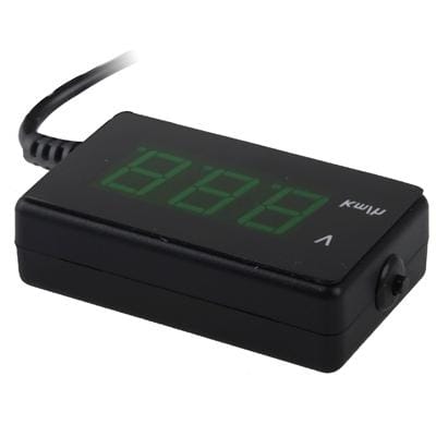Car Digital Speed Monitor, Display Car Speed and Voltage (Black)