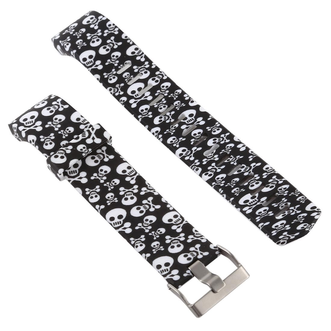 Smart Watch Silicone Printing Wrist Strap Watchband for FITBIT Charge 2 (Camouflage)