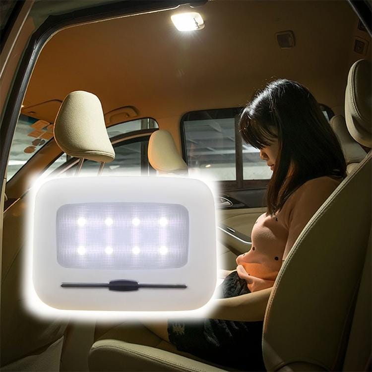 Car Interior Wireless Intelligent Electronic Products Car Reading Lighting Ceiling Lamp LED Night Light, Light Color:White Light (White)