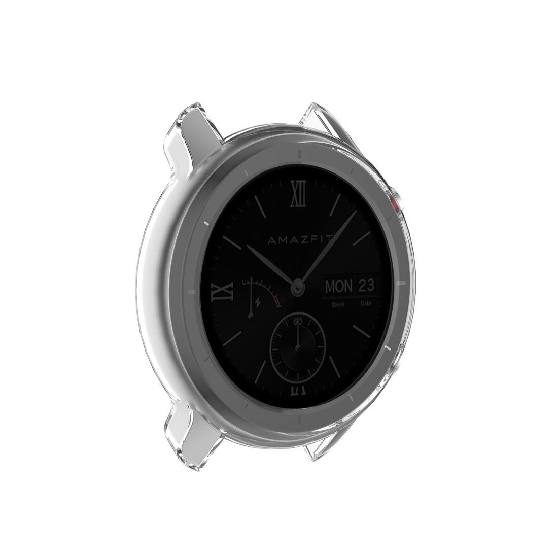 For Huami Amazfit GTR 42mm TPU Half Case Watch Case (Transparent Orange)