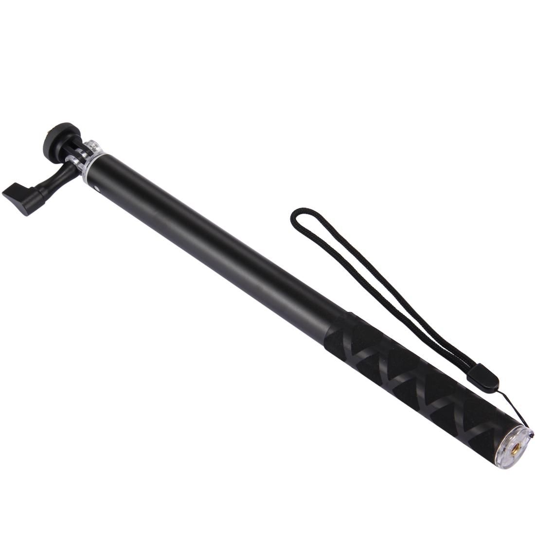 Extendable Self-portrait Waterproof Aluminum Alloy Handheld Monopod with Tripod Mount Adapter + Screw for GoPro HERO5 Session /5 /4 Session /4 /3+ /3 /2 /1, Xiaoyi Sport Cameras, Full Length Max: 100cm (Black)