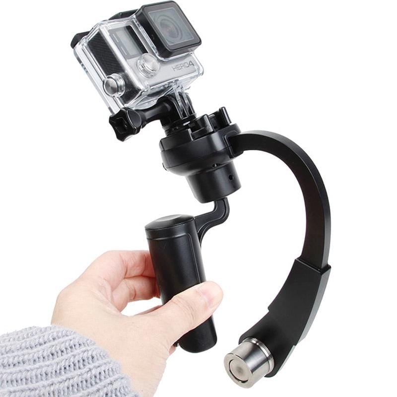 HR255 Special Stabilizer Bow Type Balancer Selfie Stick Monopod Mini Tripod for GoPro HERO4 /3+ /3 (Green)