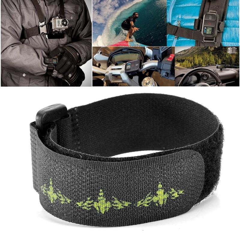 Hook and Loop Fastener Wrist Band Strap for Wi-Fi Remote Control for GoPro HERO4 / 3+ / 3 and SJ4000 (Black)