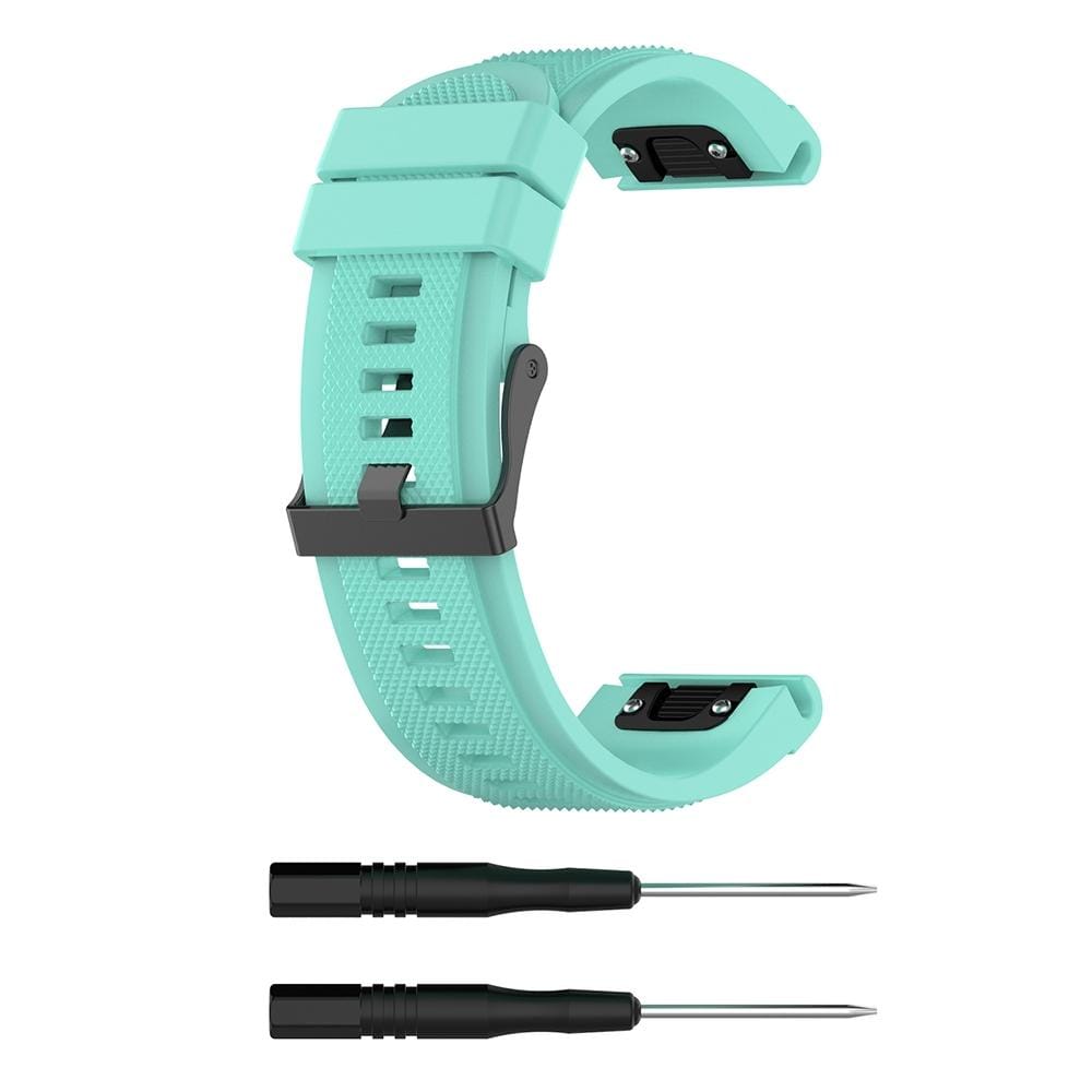 For Garmin Fenix 5X  Fenix3 / Fenix3 HR Silicone Replacement Wrist Strap Watchband (Mint Green)