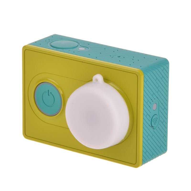 Silicone Lens Cap for Xiaomi Yi / GoPro Hero4 / 3+ / 3 (White)