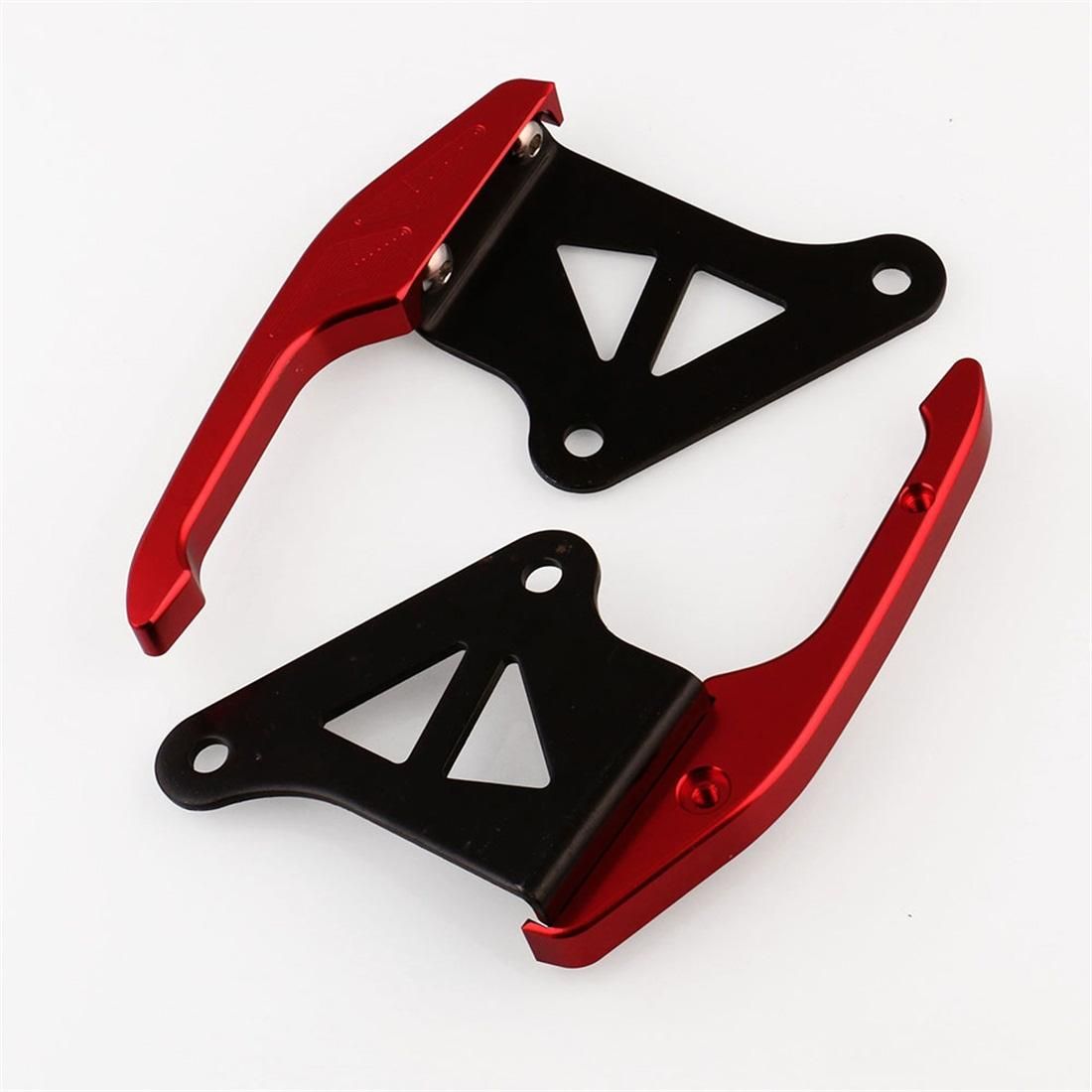 Modified Motorcycle Aluminium Alloy Rear Seat Pillion Grab Rail Bars Handle (Red)