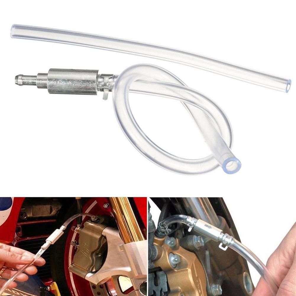 Car Motorcycle Brake Bleeder Clutch Bleeding Hose Tool Kit One Way Valve And Tube DXY88 (Clear)
