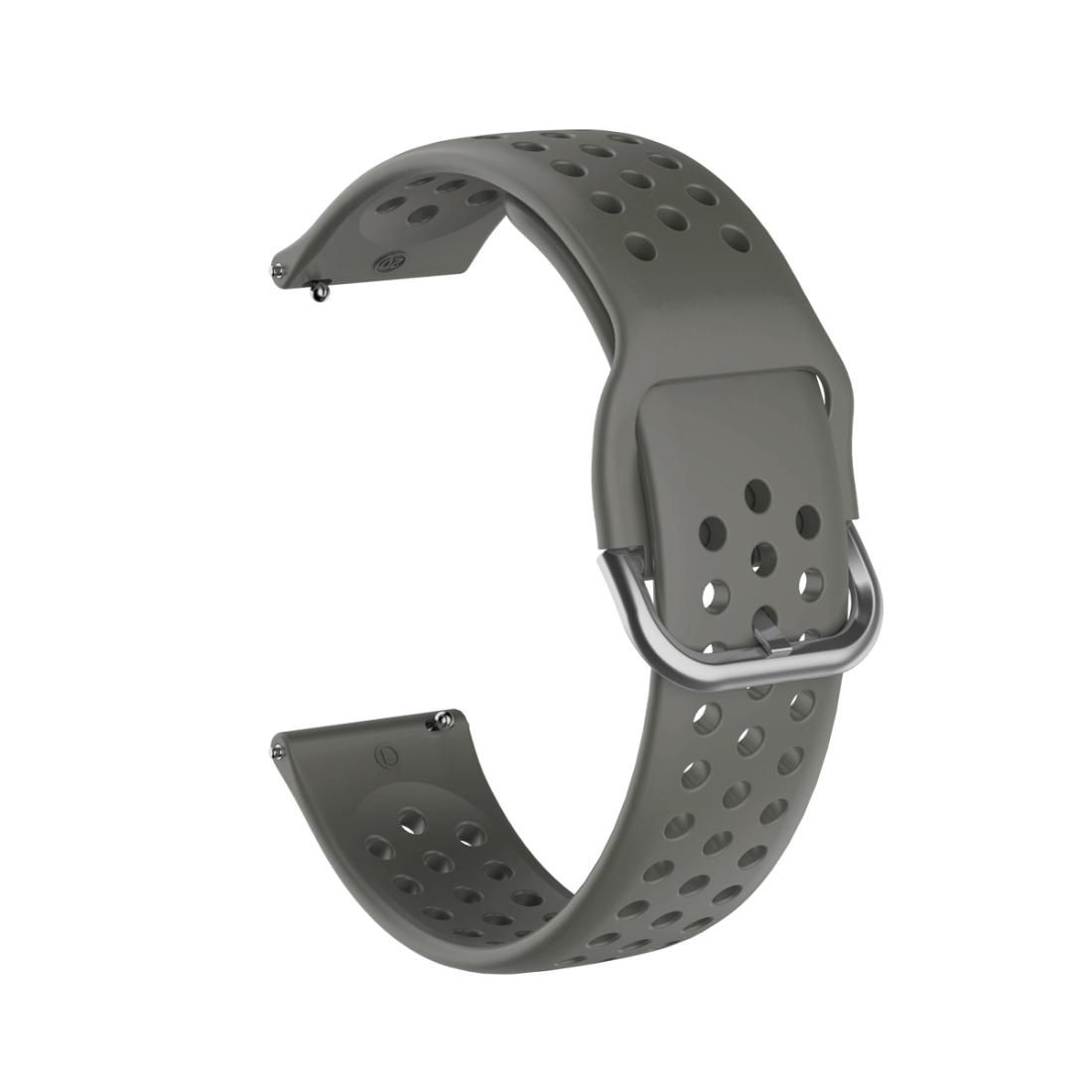 22mm For Huawei watch GT2e/GT/GT2 46MM Breathable Porous Strap with Inner Buckle (Gray)