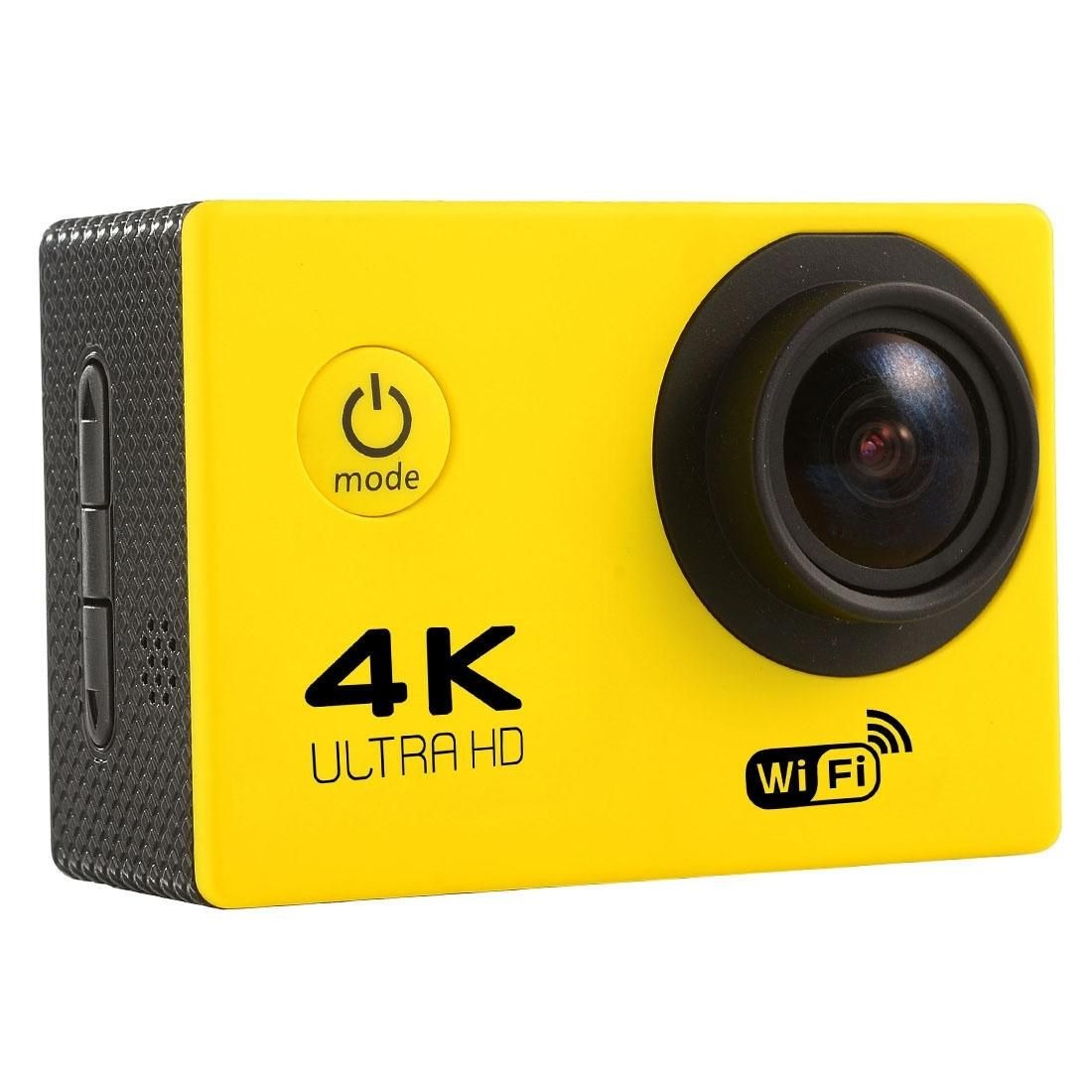 F60 2.0 inch Screen 170 Degrees Wide Angle WiFi Sport Action Camera Camcorder with Waterproof Housing Case, Support 64GB Micro SD Card (Yellow)