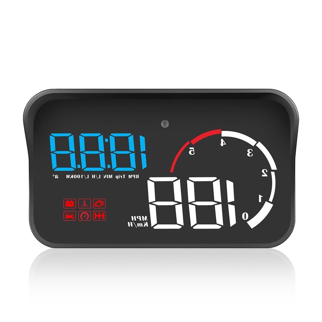 M10 3.5 inch Universal Car OBD2 HUD Vehicle-mounted Head Up Display (Yellow)