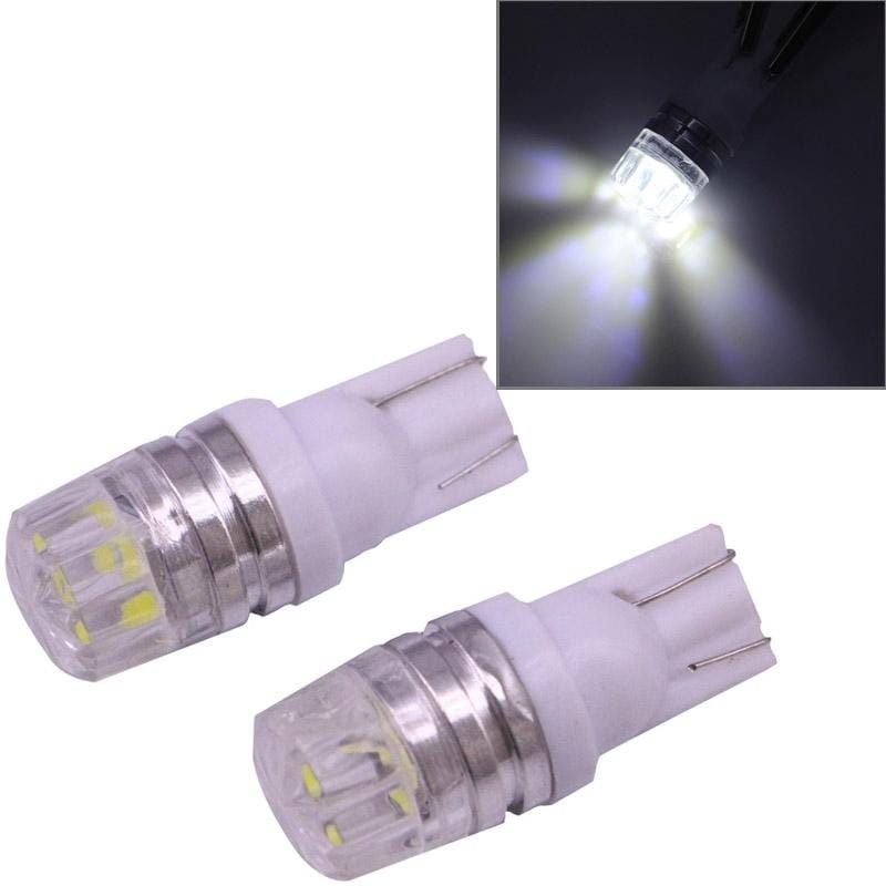 2 PCS T10 1.5W 60LM 1 LED Dark Blue COB LED Brake Light for Vehicles, DC12V (White)