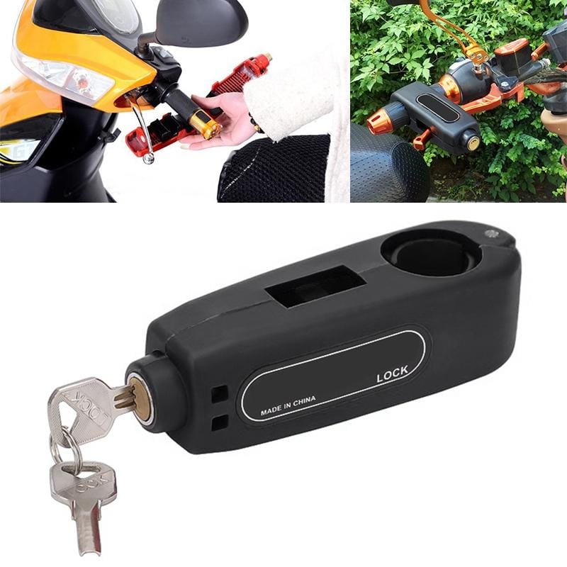 Speedpark Motorcycles Handle Anti-theft Lock Horn Lock (Black)