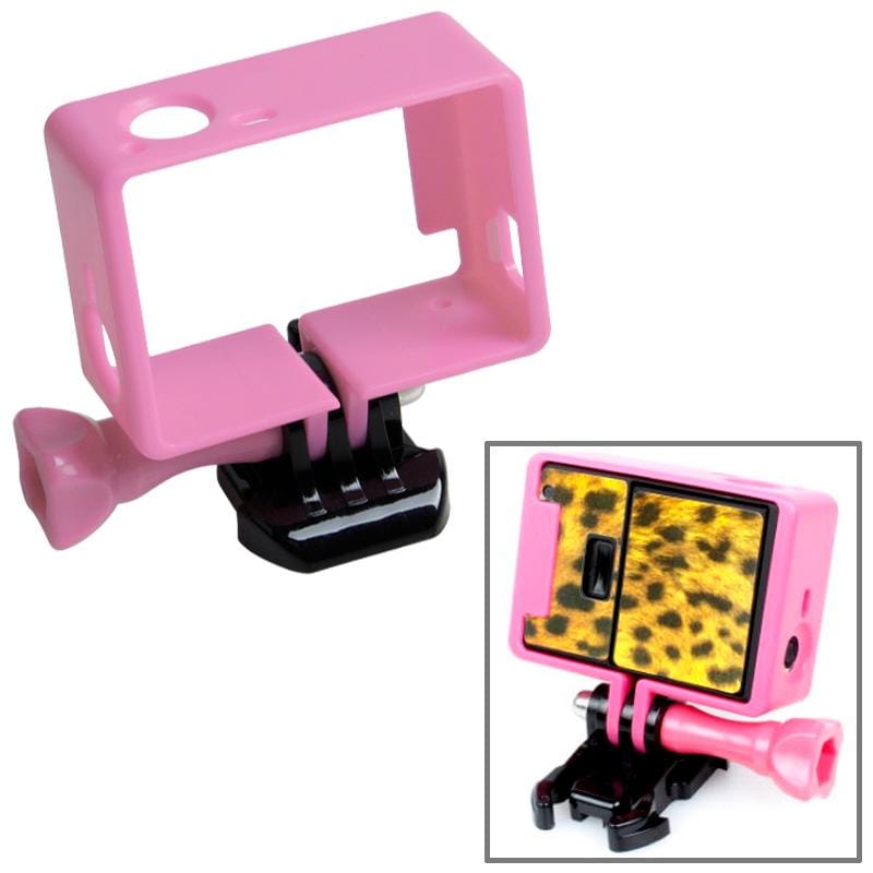 TMC High Quality Tripod Cradle Frame Mount Housing for GoPro HERO4 /3+ /3, HR191 (Pink)