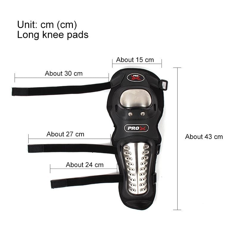 PRO-BIKER HX-P15 Cross Country Leggings Motorcycle Protective Gear Stainless Steel Knee Pads